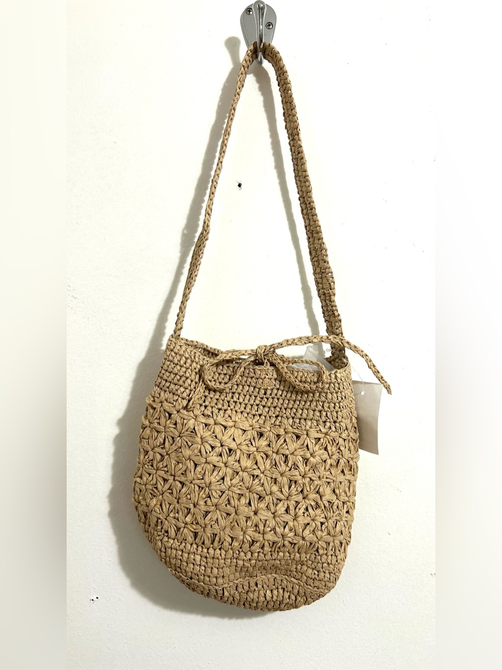 NWT Women’s J. Crew Small Straw Bucket Bag